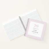 en vichy Pink Bow Baby Girl Baby shower livre d'in (Intérieur)