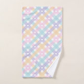 en vichy Plaids Coeurs Pastel Couleurs (Serviette à main)