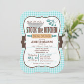 en vichy Stock de la cuisine Invitation de la douc (Debout devant)