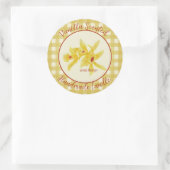 en vichy Vanille parfumé Étiquette de bougie artis (Sac)