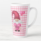 en vichy Vérifier Motif Personnalisé Gnome Mug (Droite)