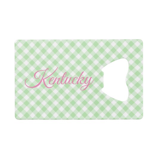 En vichy verte (Devant (Horizontal))