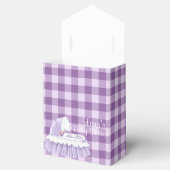 En vichy Violet bébé et Ballotins de bassinet roui (Ouvert)