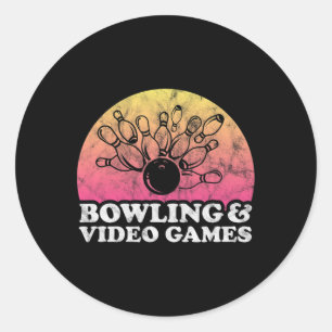 en videogames of videogames ronde sticker