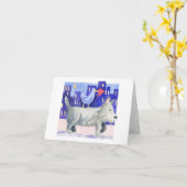 En ville - Carte de correspondance (Fleur jaune)