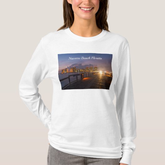 En Voiture Sur Navarre Beach Pier Long Tshirt Manc (Devant)
