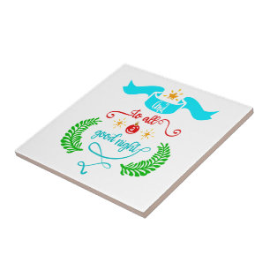 En voor al een goede nachtelijke kersttypografie tegeltje