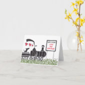 En voyage Carte Saint Valentin (Fleur jaune)