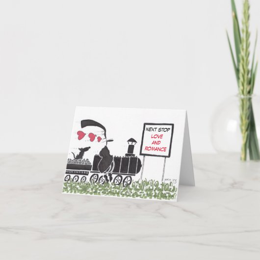 En voyage Carte Saint Valentin (Devant)