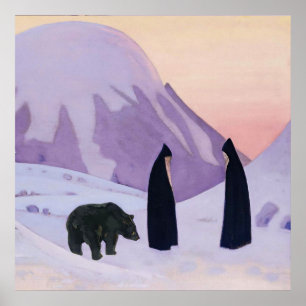 "En we vrezen niet" van Nicholas Roerich Poster