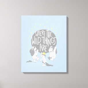 En ze brulden hun vreselijke gebrul! canvas afdruk