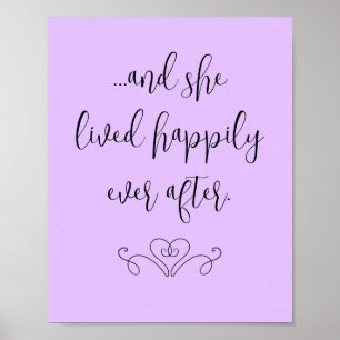 En ze leefde gelukkig na Poster