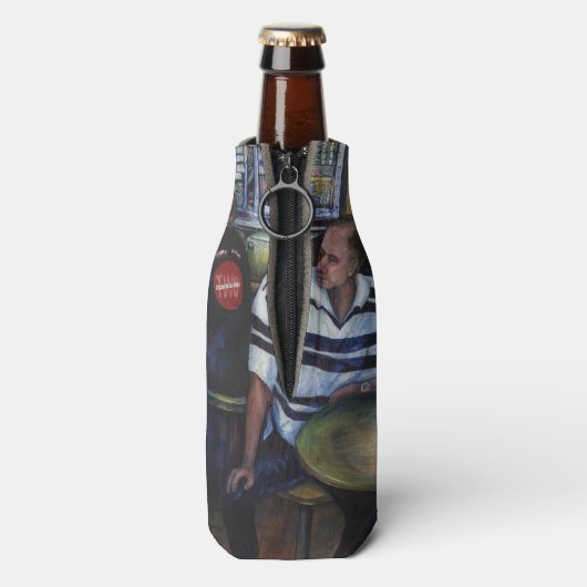 En... ze trouwde met de postbode flesjeskoeler (Fles Achterkant)