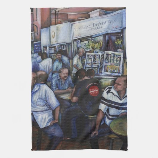 En ze trouwde met de postbode theedoek (Verticaal)