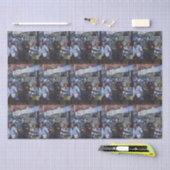 En... ze trouwde met de postbode tissuepapier (Craft)