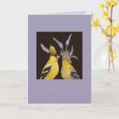 En ze zeiden dat ze verlegen was. kaart (Gele Bloem)