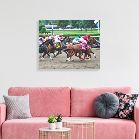 En ze zijn weg bij Saratoga Canvas Afdruk (Insitu (Woonkamer))