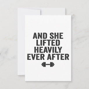 En ze zweette ooit zwaar na grappige fitness bedankkaart