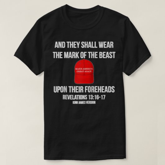 en zij Draag het merk van het antitroop beest T-shirt (Design voorkant)