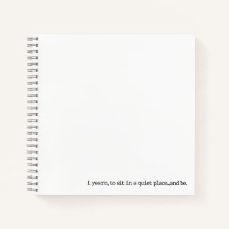 "...en zijn." Specialty Spiral Poetry Journal Notitieboek