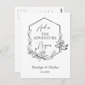 En zo begint het avontuur het datum Briefkaart te  (Voorkant / Achterkant)