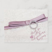 En zo begint het avontuur- Trouwdag Aankondigingskaart