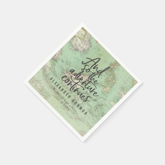 En zo gaat het avontuur verder met afstuderen servet (Hoek)