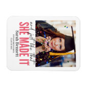 En zo kondigde ze haar afstuderen aan magneet (Horizontaal)