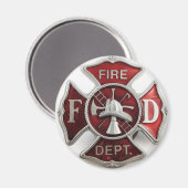 " enamel " - brandwerendheid insignia magneet (Voorkant / Achterkant)