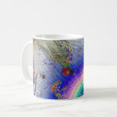 Enamel Sunburst Koffiemok (Voorkant links)