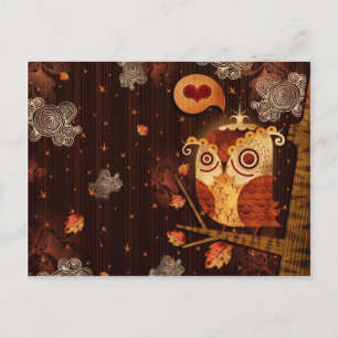 Enamored Owl Briefkaart