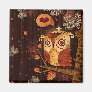 Enamored Owl Magneet