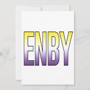 ENBY - Non-binair Feestdagenkaart