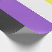 Enby (Non-binary Pride) vlag Cadeaupapier (Hoek)