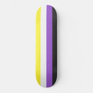 Enby (Non-binary Pride) vlag Skateboard