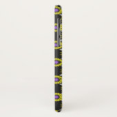 Enby-pride kleuren / zwart spiegelpatroon C Case-Mate iPhone Case (Achterkant/links)