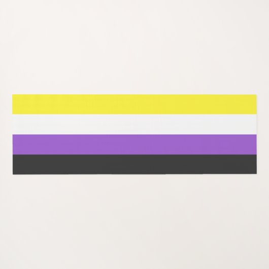 Enby Pride (Nonbinary vlag) Yogamat (Achterkant (horizontaal))