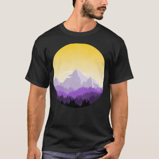 Enby Range Circle (subtiele niet-binaire vlag land T-shirt