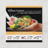 Encadrement des Cartes de visite nutritionnels (Devant)