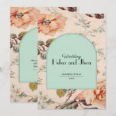 Encanto Floral Vintage Kaart (Voorkant / Achterkant)