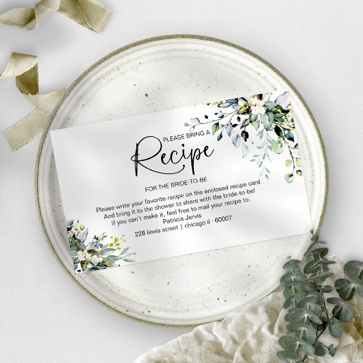 Encart de demande de recette pour Baby Shower dans