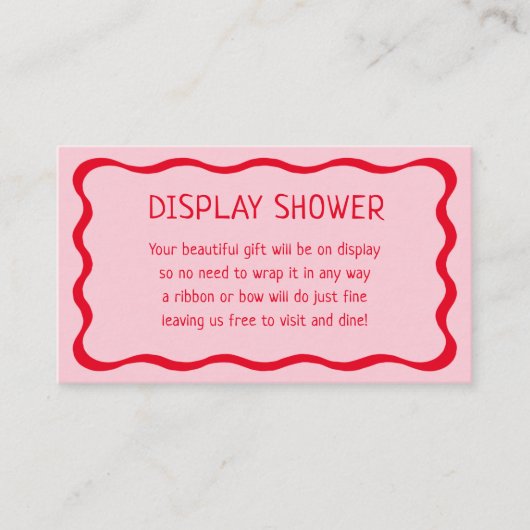 Encart de douche à affichage rose et rouge rétro o (Devant)