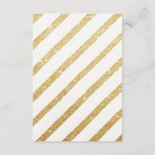 Encart de mariage moderne aux traits dorés pour le (Dos)