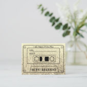 Encart demande de chanson de mariage cassette Glam (Debout devant)