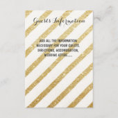 Encart d'informations pour invités de mariage mode (Devant)