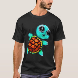 Encaustische schildpad t-shirt