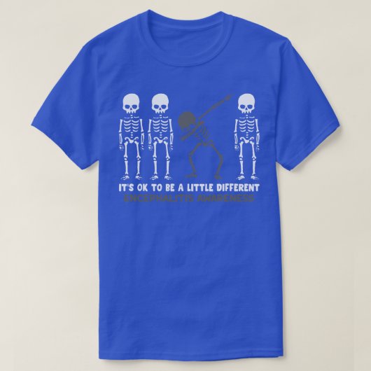Encefalitis Bewustzijn Het is een beetje anders T-shirt (Design voorkant)