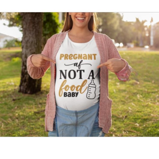 Enceinte AF Humour de Grossesse Maternité Grande T
