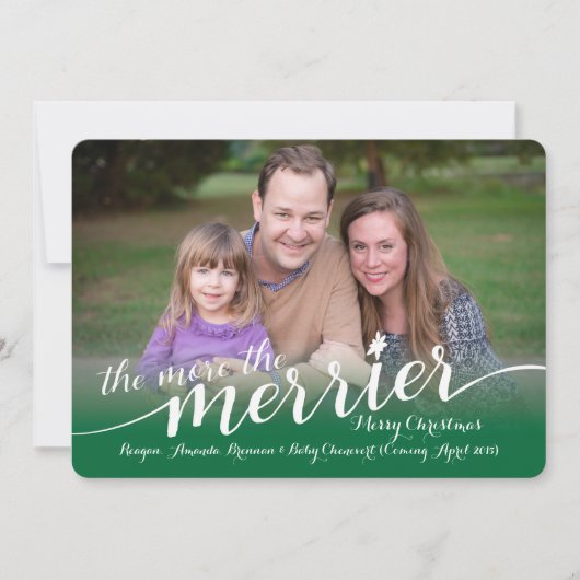 Enceinte avec carte de Noël avec photos (Devant)