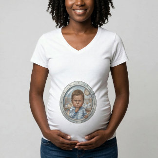 enceinte - Bébé essayant de dormir T-Shirt